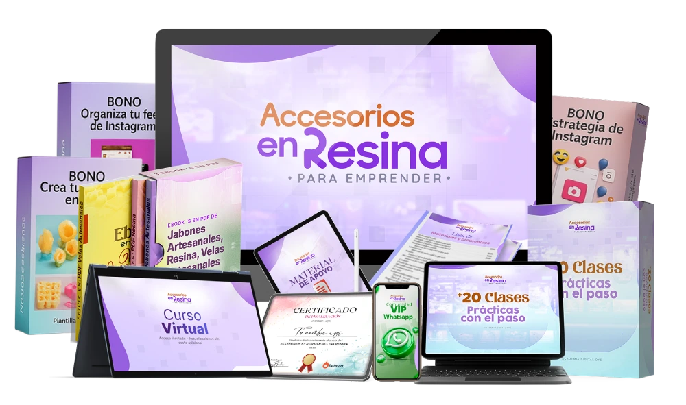 Accesorios en Resina para Emprender Accesorios en Resina para Emprender